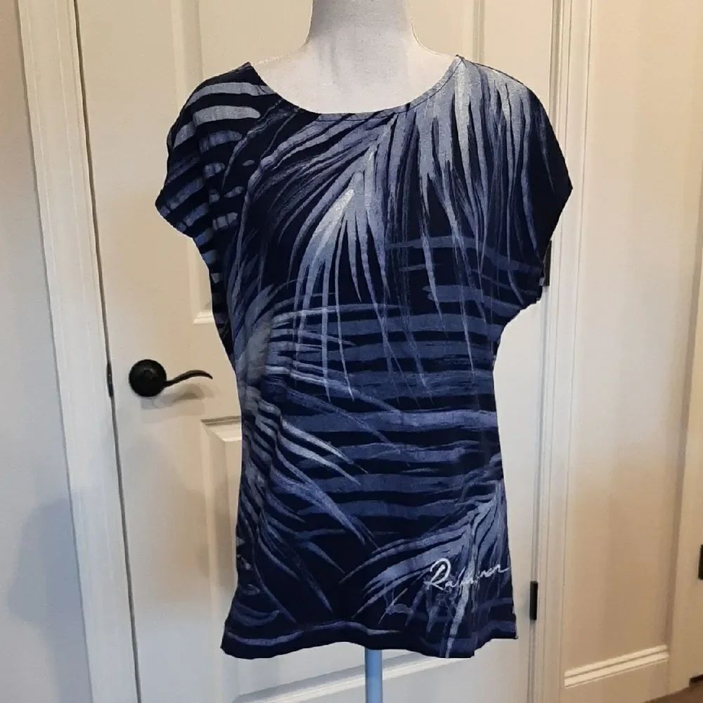 Lauren Ralph Lauren Blue Palm Tree Tee Shirt